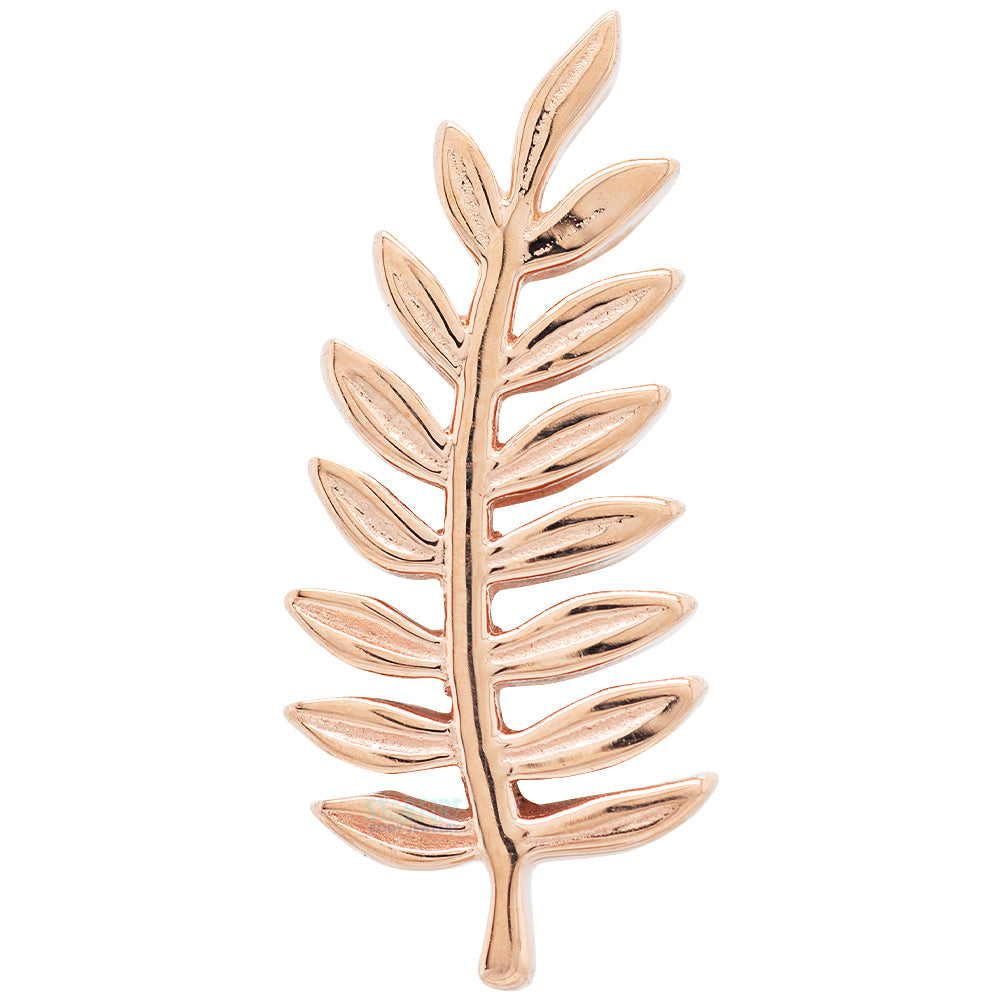 "Fern" Threaded End in Gold & Platinum