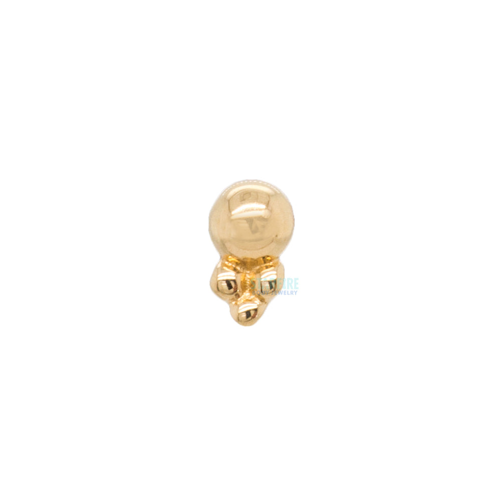 "Destin 1" Threaded End in Gold