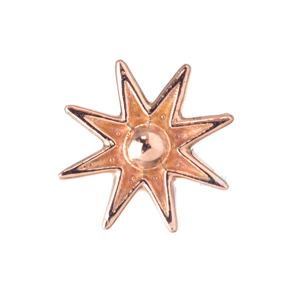 "Nova" Threaded End in Gold