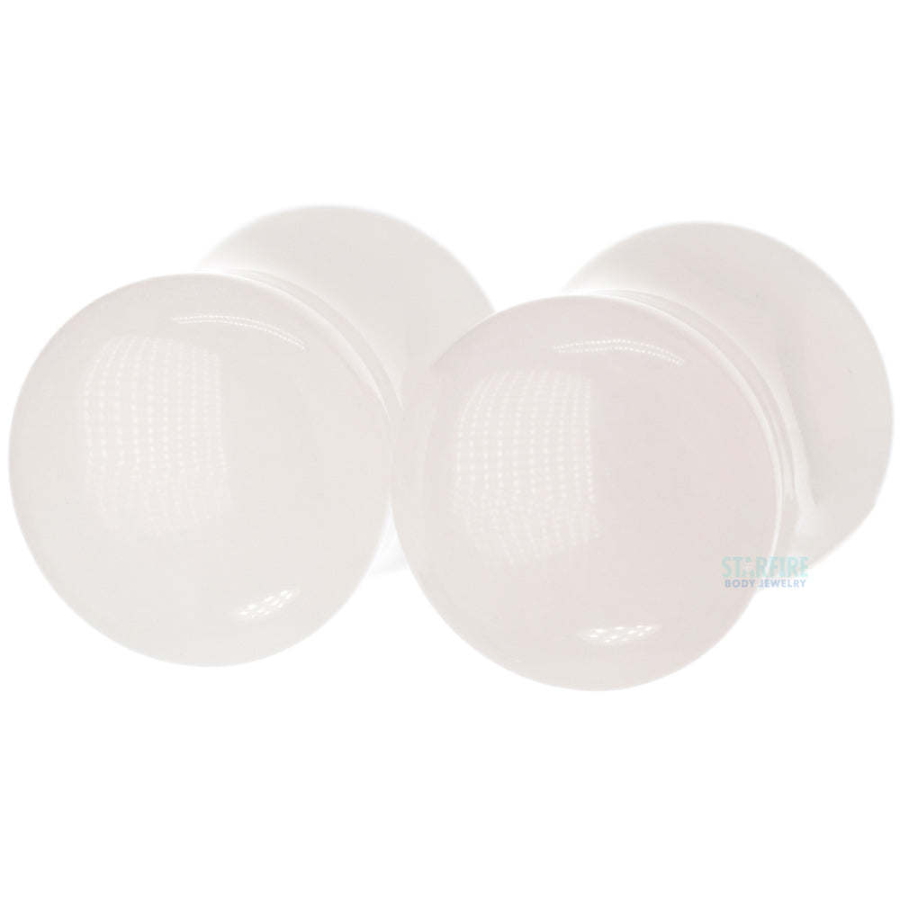 Stone Plugs - Cloudy Quartz