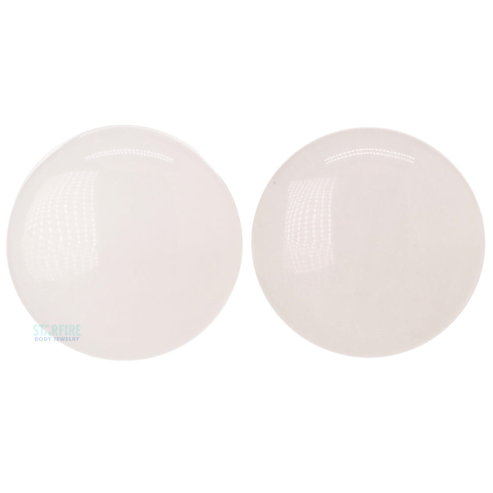 Stone Plugs - Cloudy Quartz