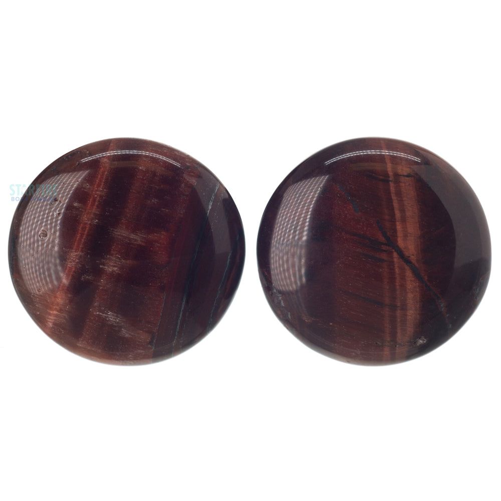 Stone Plugs - Red Tiger's Eye