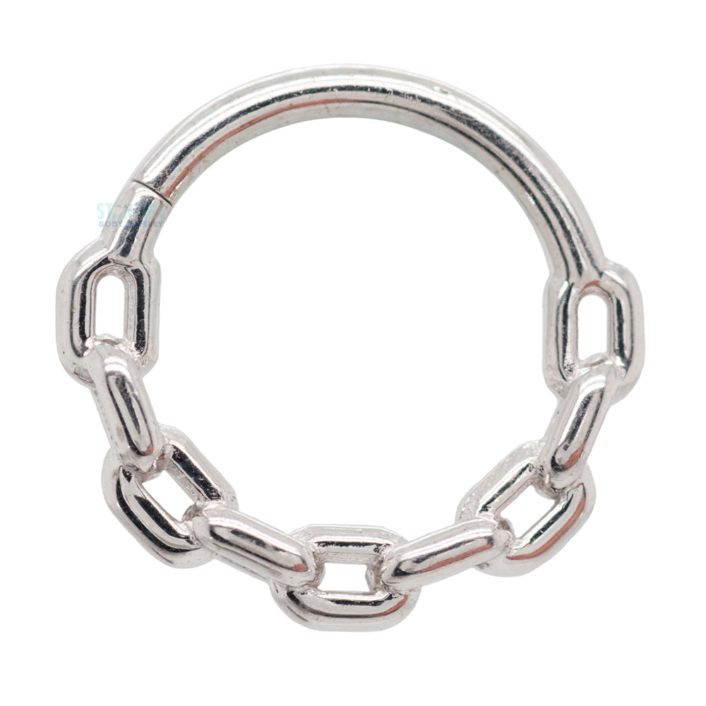 Chain Link Continuous Ring in Gold