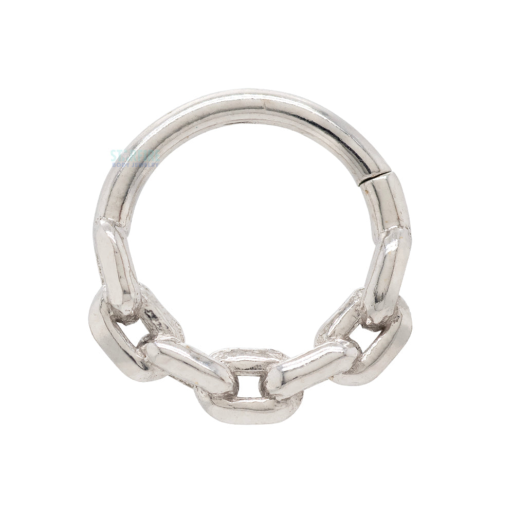 Chain Link Continuous Ring in Gold
