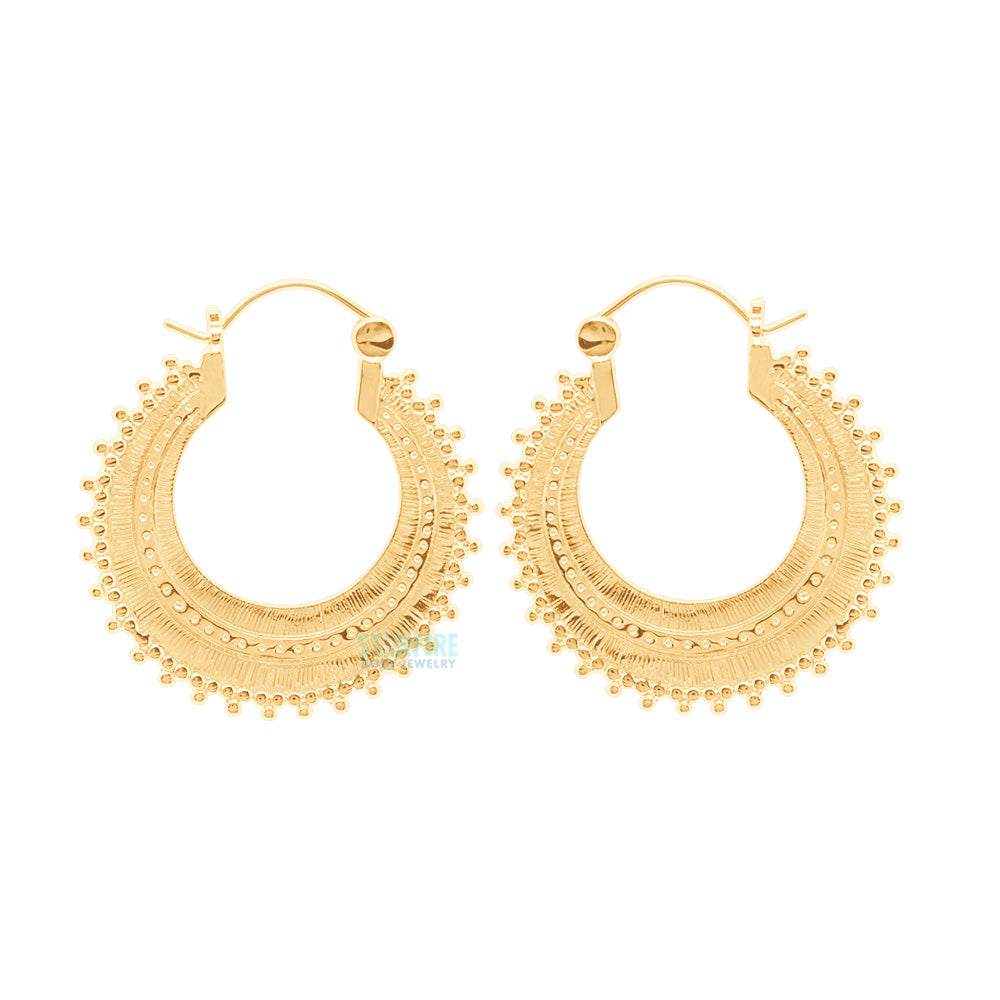 Afghan Hoop Earrings
