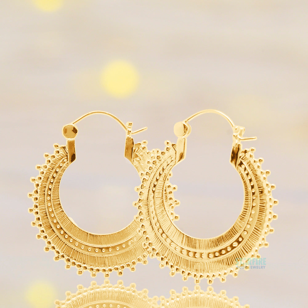 Afghan Hoop Earrings