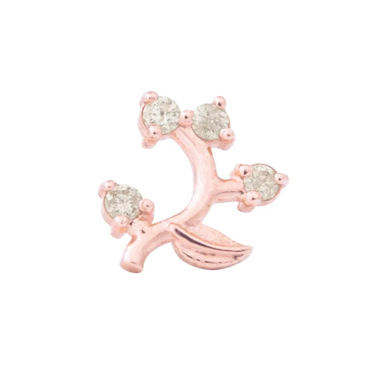threadless: Frond Pin in Gold with Gemstones