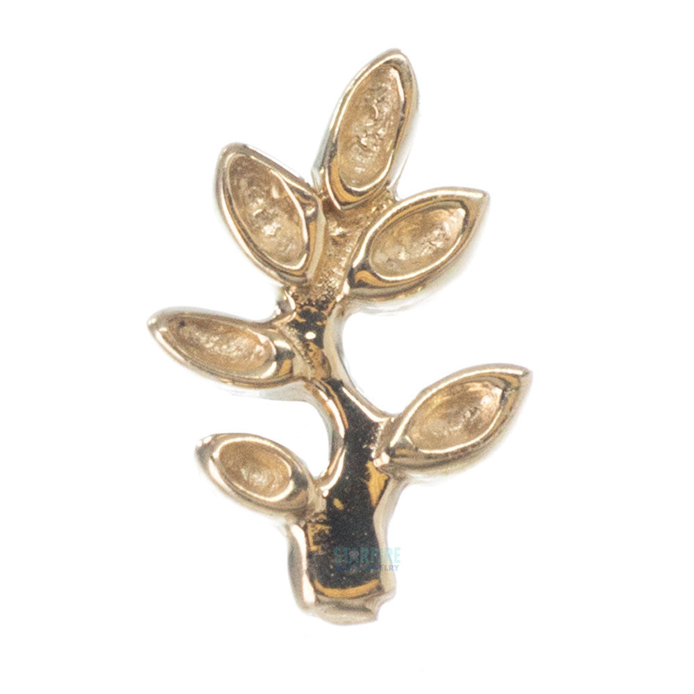 threadless: Frond Pin in Gold