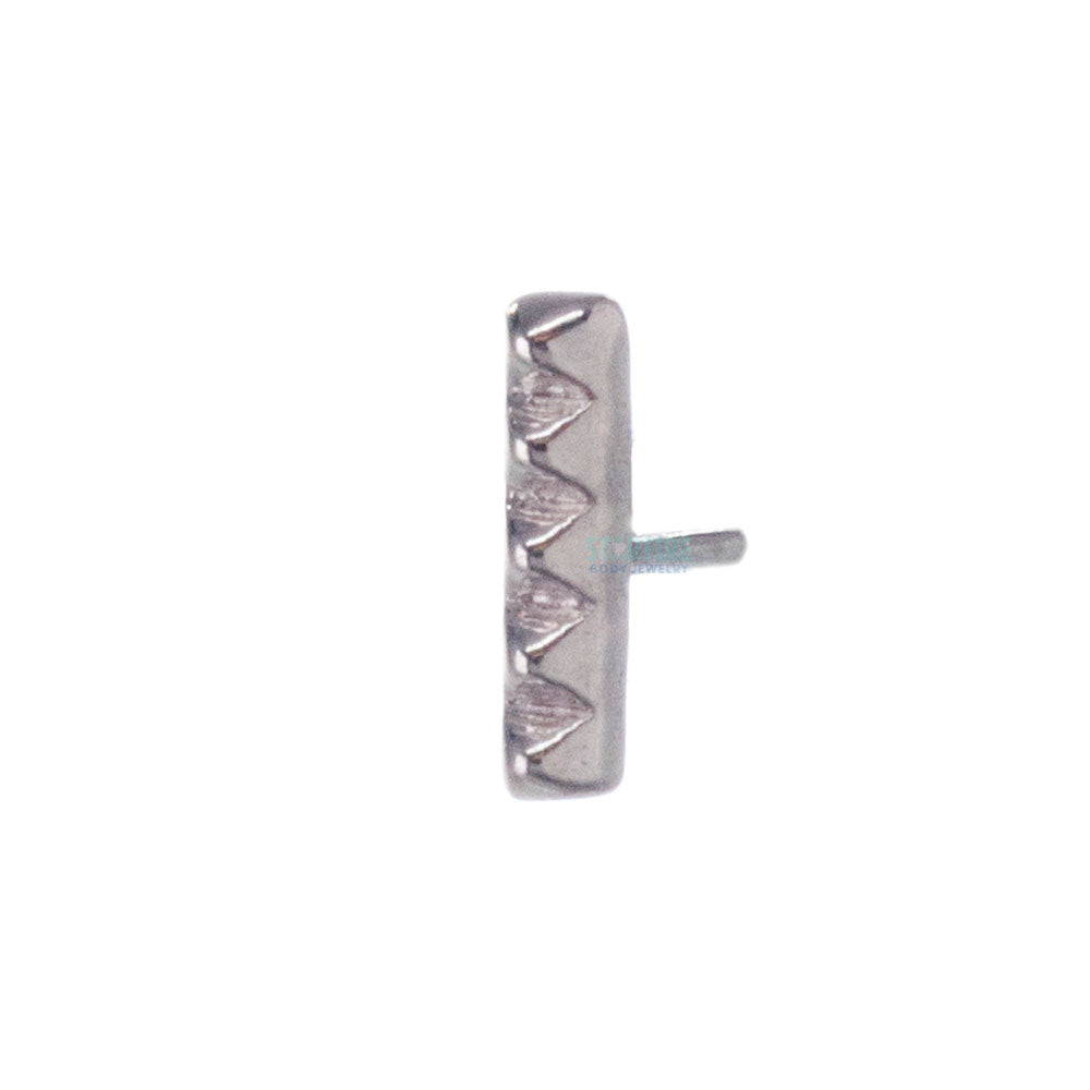 threadless: Studded Rail Pin in Gold