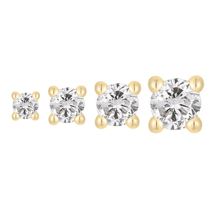 threadless: Prong-Set Diamond End in Gold