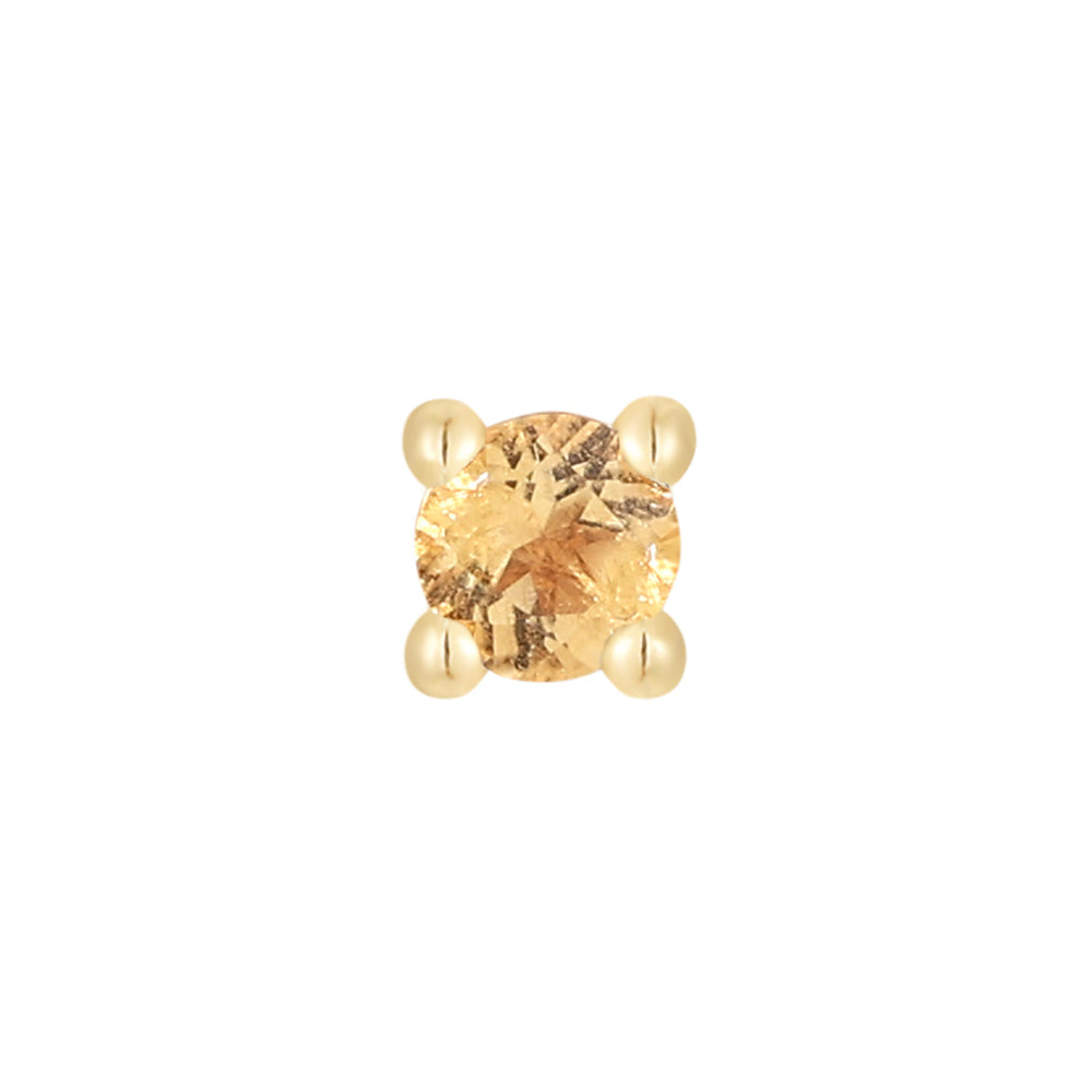 threadless: Prong-Set Citrine End in Gold