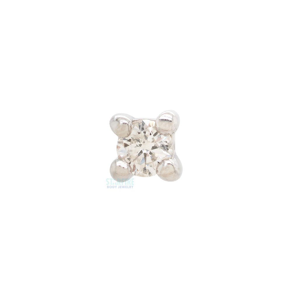 threadless: Prong-Set Diamond End in Gold