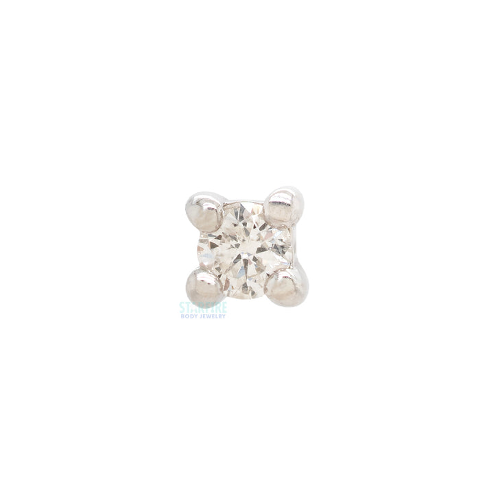 threadless: Prong-Set Diamond End in Gold