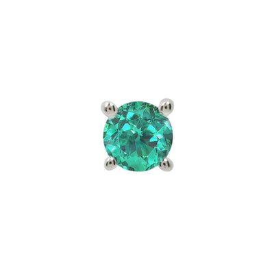 threadless: Prong-Set Emerald End in Gold