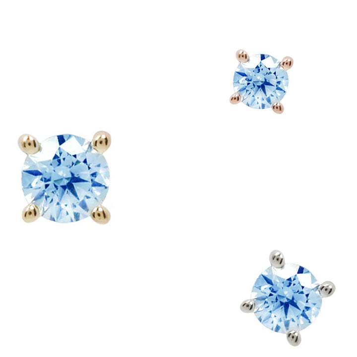 threadless: Prong-Set London Blue Topaz End in Gold