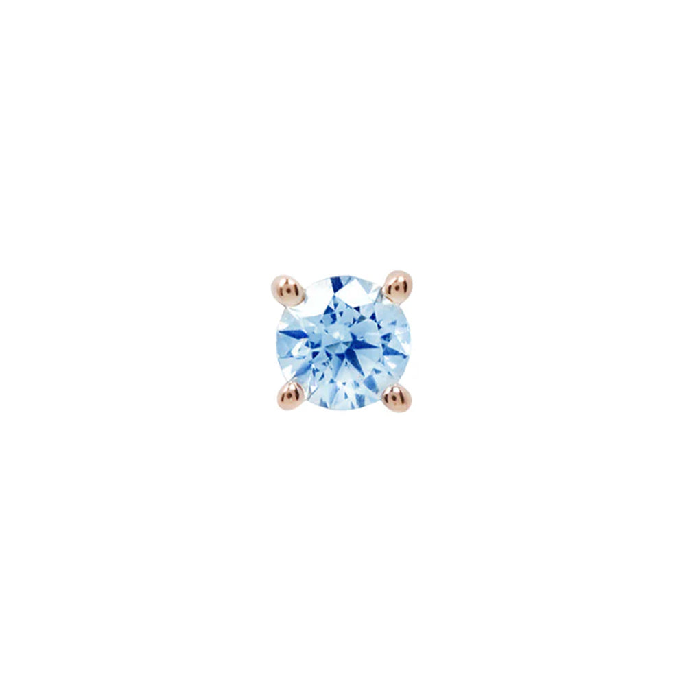 threadless: Prong-Set London Blue Topaz End in Gold