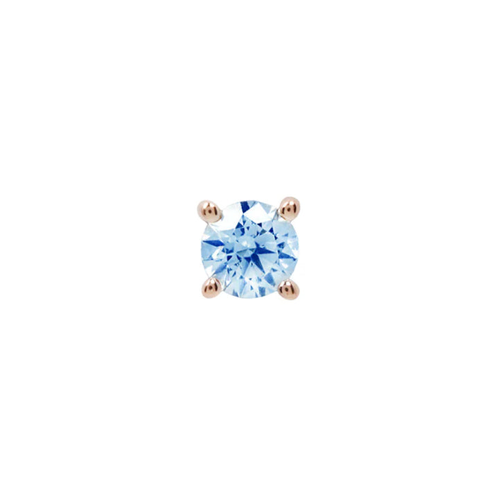 threadless: Prong-Set London Blue Topaz End in Gold