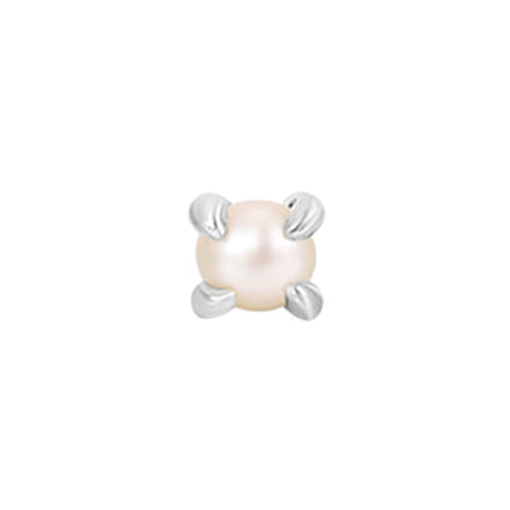 threadless: Prong-Set Pearl End in Gold