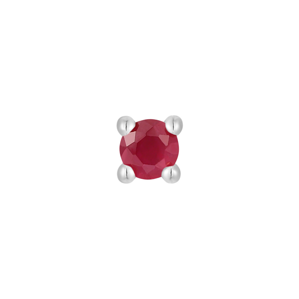 threadless: Prong-Set Ruby End in Gold