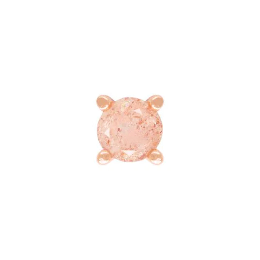 threadless: Prong-Set Sunstone End in Gold
