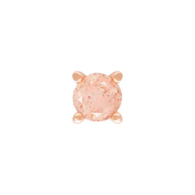 threadless: Prong-Set Sunstone End in Gold