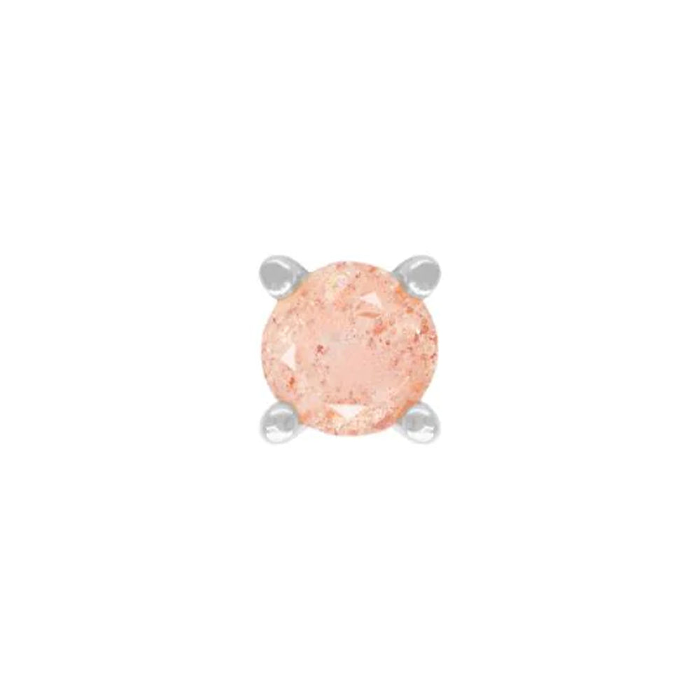 threadless: Prong-Set Sunstone End in Gold