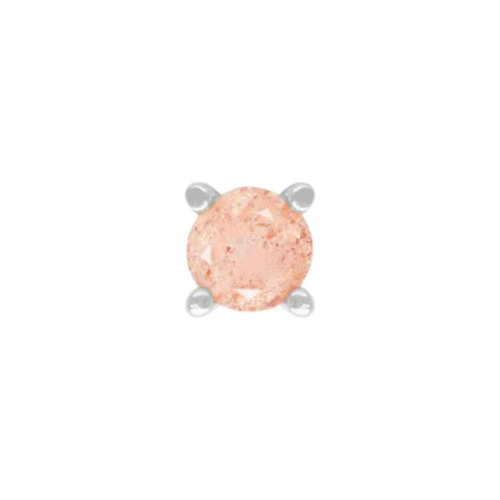 threadless: Prong-Set Sunstone End in Gold