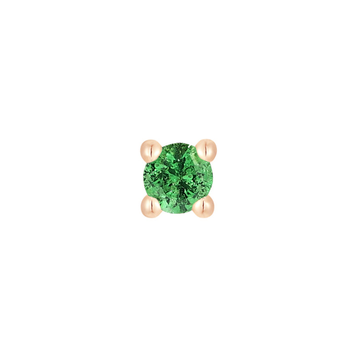 threadless: Prong-Set Tsavorite End in Gold