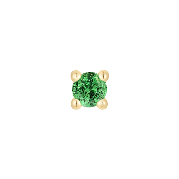 threadless: Prong-Set Tsavorite End in Gold