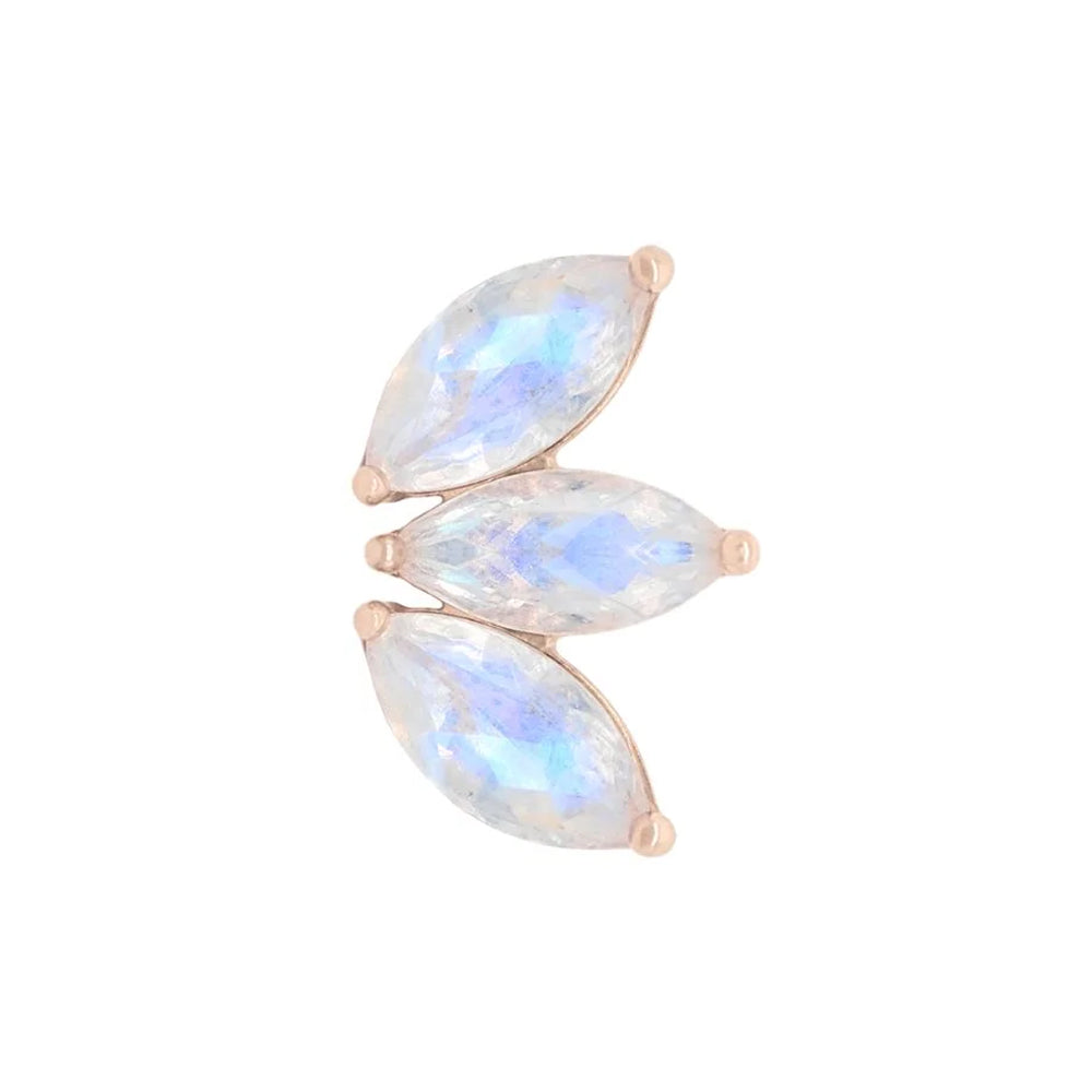 threadless: "Mini Moet" End in Gold with Rainbow Moonstones