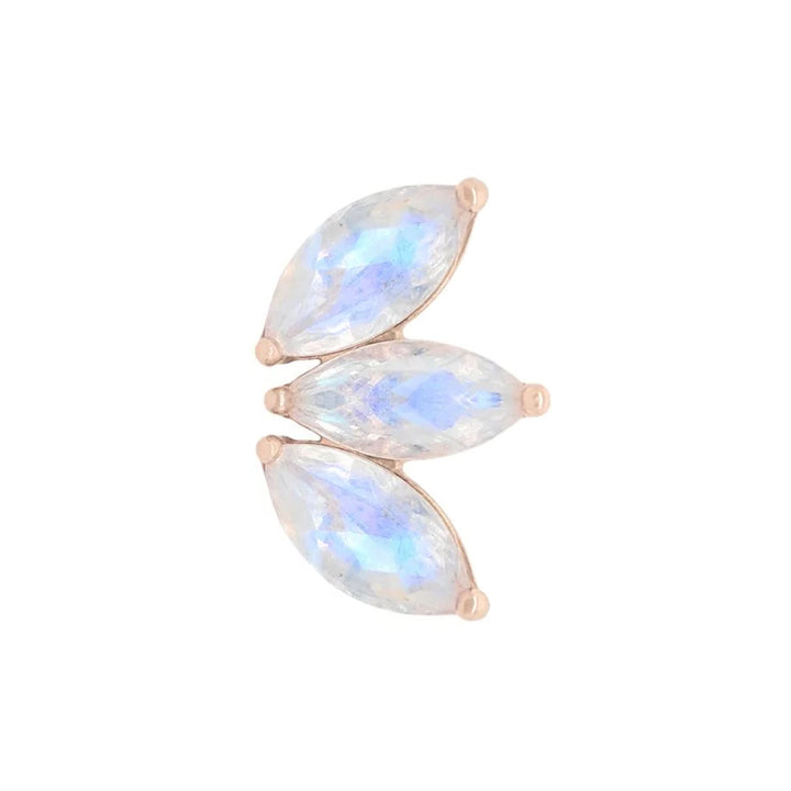 threadless: "Mini Moet" End in Gold with Rainbow Moonstones