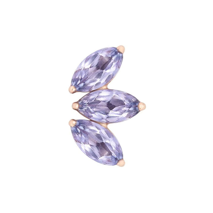 threadless: "Mini Moet" End in Gold with Tanzanites