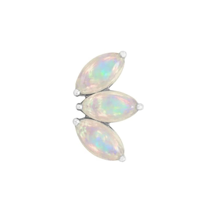 threadless: "Mini Moet" End in Gold with Genuine White Opals