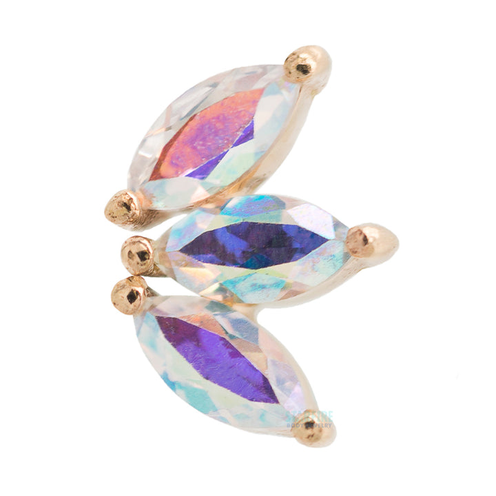 threadless: "Moet" End in Gold with Mercury Mist Topaz'