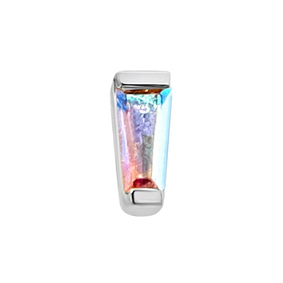 threadless: Tapered Baguette End in Gold with Mercury Mist Topaz