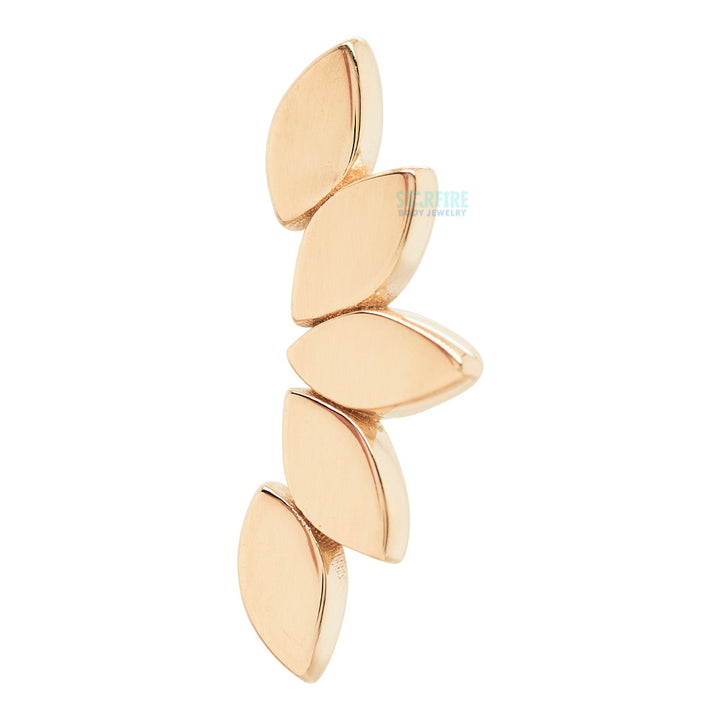Flat "Serenity" Threaded End in Gold