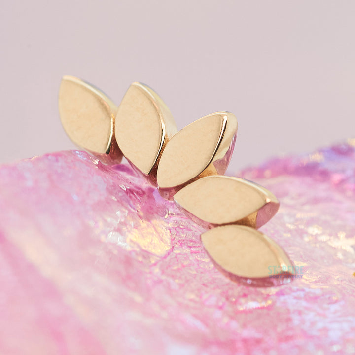 Flat "Serenity" Threaded End in Gold