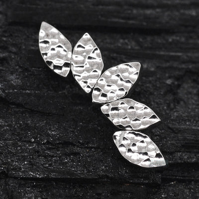 "Serenity" HAMMERED FINISH Threaded End in Gold