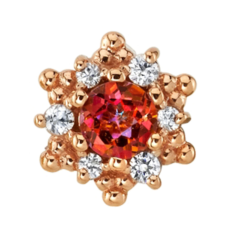 BVLA - Body Vision "Hannah" Threaded End in Gold with Anastasia Topaz ...