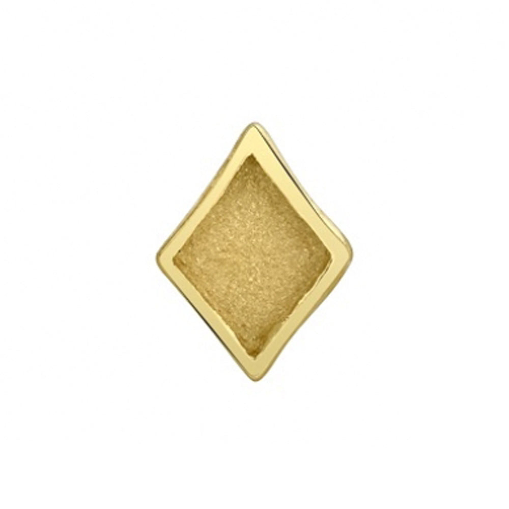 threadless: Sandblasted Diamond Pin in Gold