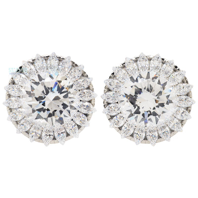 Super Marquise Plugs ( Eyelets ) with Brilliant-Cut Gems - Cubic Zirconia