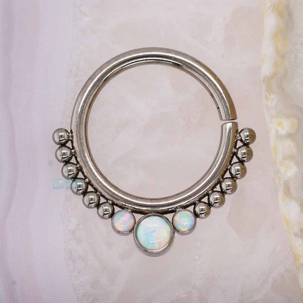 "Samaya" 'Haute Couture' Opal Seam Ring
