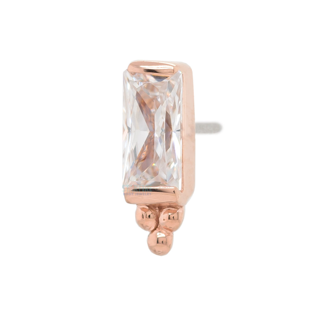 threadless: "Dior" End in Gold with CZ