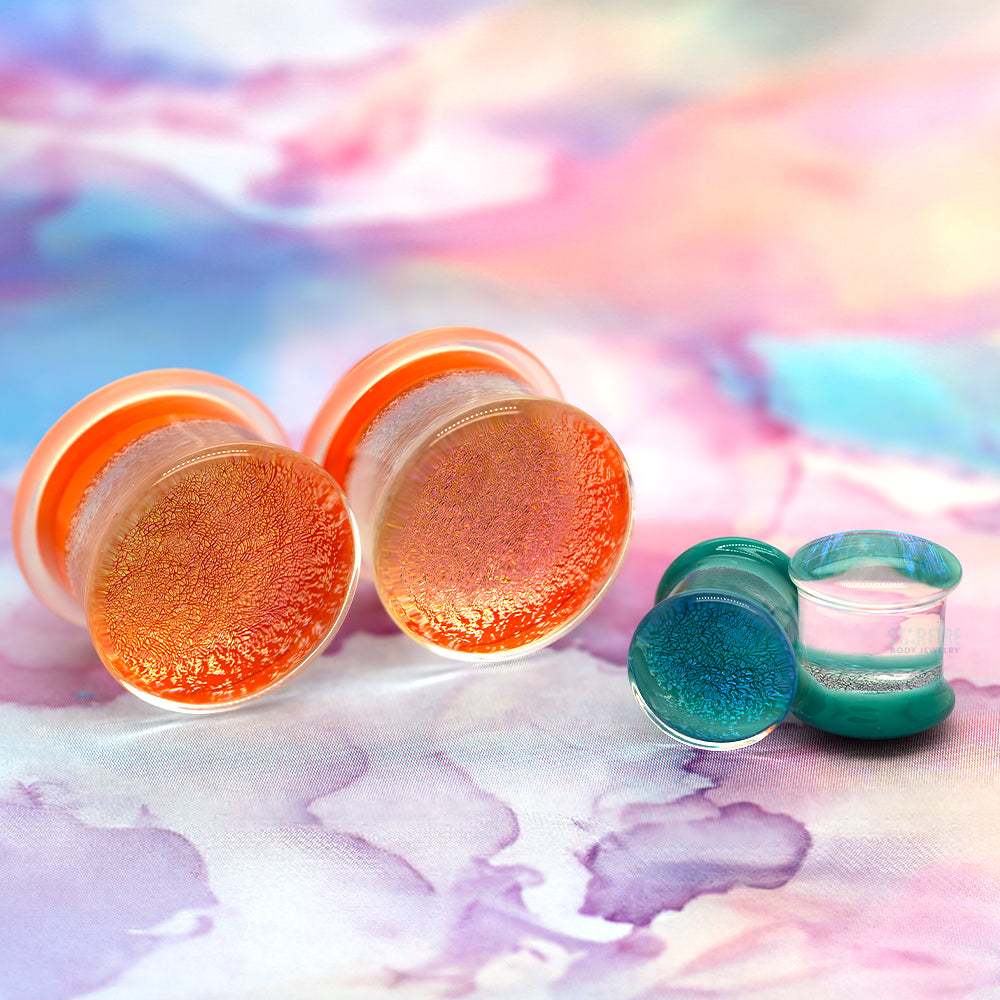 'Mar' Collection 2020 Dichroic Glass Plugs