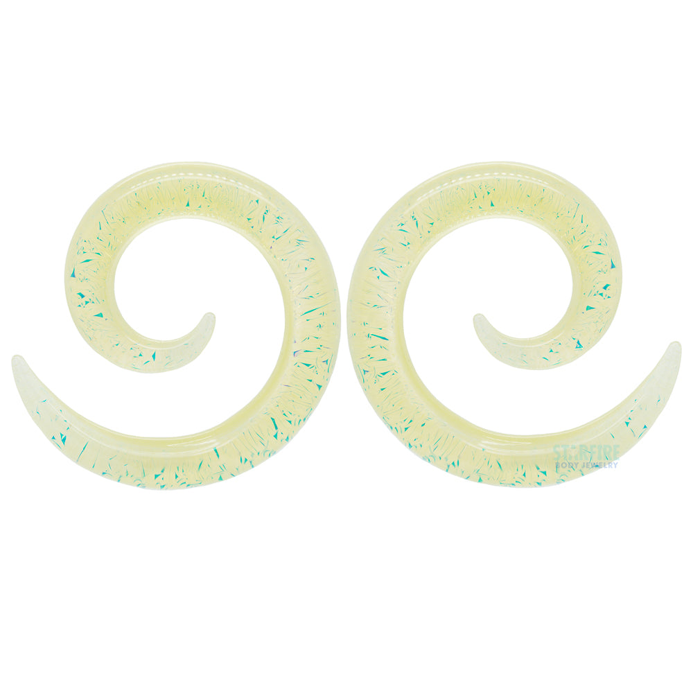 'Mar' Collection 2020 Dichroic Glass Spirals