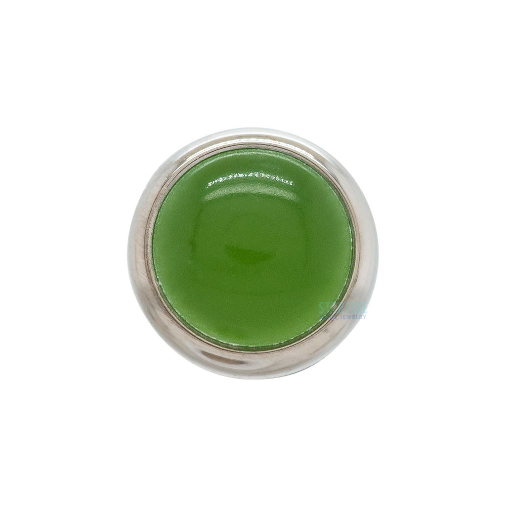 Bezel-Set Natural Stone Threaded End