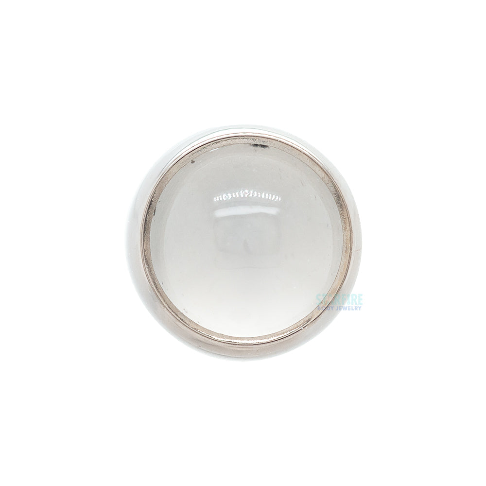 Bezel-Set Natural Stone Threaded End