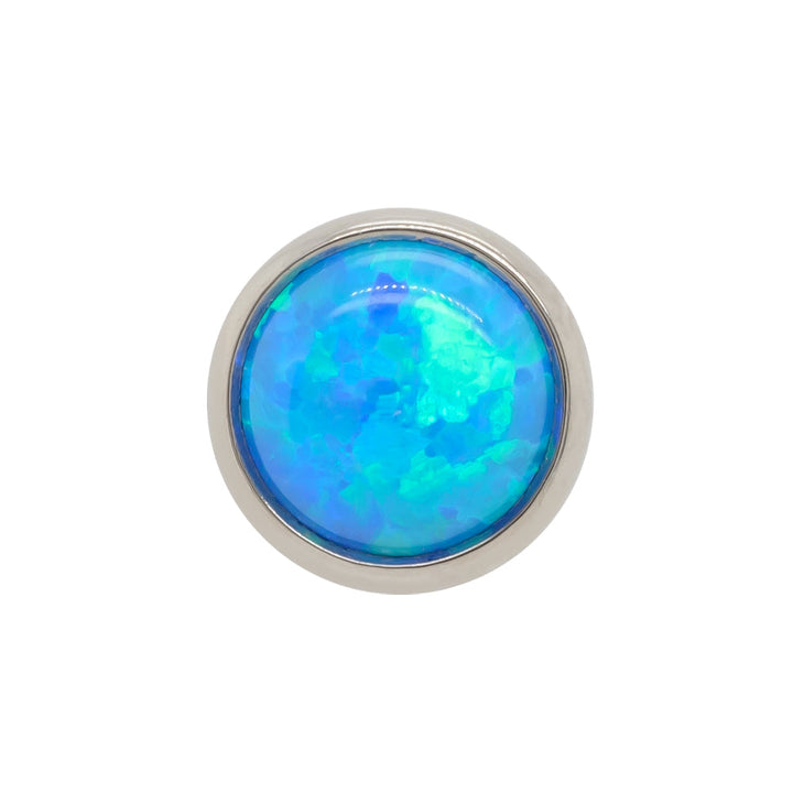 Bezel-Set Opal Cabochon Threaded End