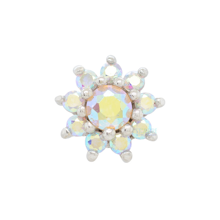 threadless: "Eloise" End in Gold with Mercury Mist Topaz'