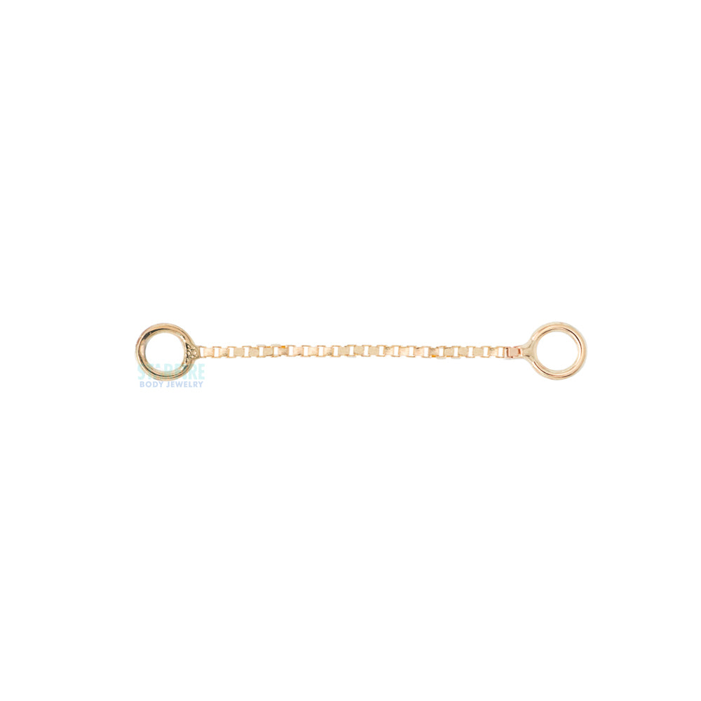 Single Box Chain Attachment in Gold